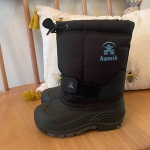 Kamik Black Snow Winter Boots Kids Size 11